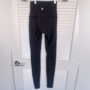 Lululemon size 2 black leggings. Worn once